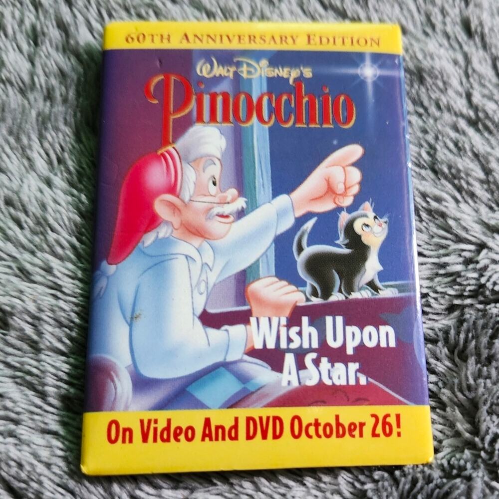 Disney Pinocchio 60th Anniversary Pin – 1999 – Retailer Exclusive – EUC – Rare